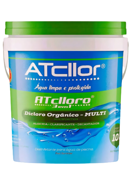 Balde De Cloro 10kg 3 em 1 - Atlclor