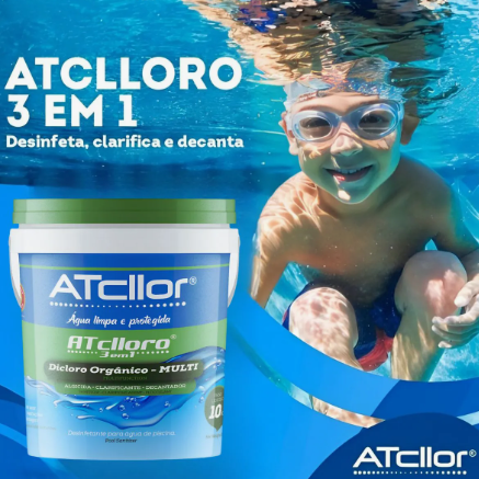 Balde De Cloro 10kg 3 em 1 - Atlclor