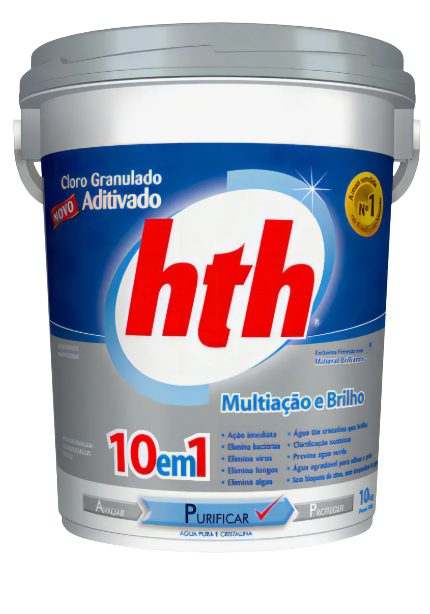 HTH Cloro Multiação 10 em 1 Mineral Brilliance 10kg