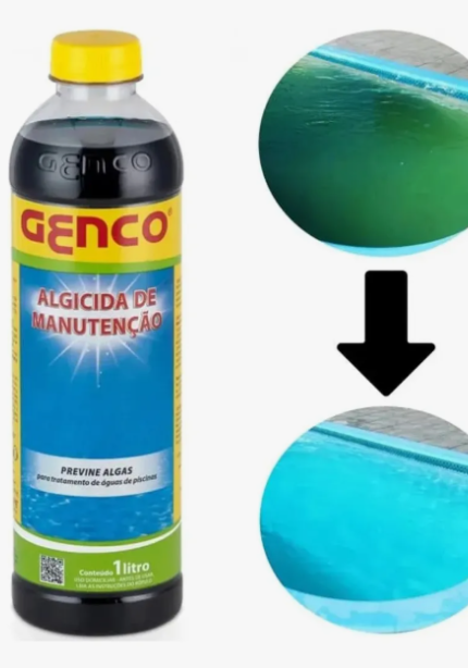 Algicida manutenção para piscina 1 L -  Genco