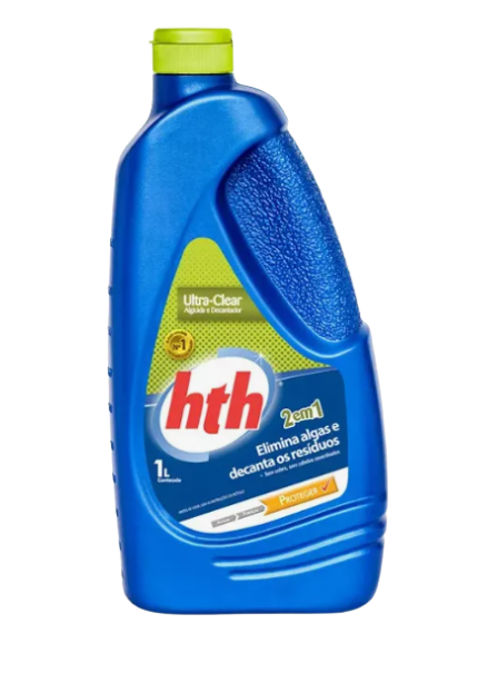 Ultra Clear 2em1 algicida e decantador para piscinas 1 L - Hth
