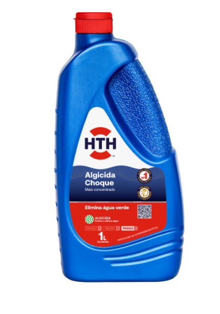 Algicida choque solução água verde 1 L - HTH