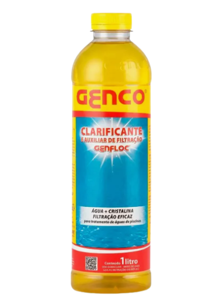 Genfloc clarificante e auxiliar de filtração para piscinas 1 L - Genco
